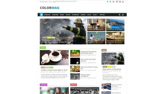 ColorMag Download Free Magazine Style WordPress Theme