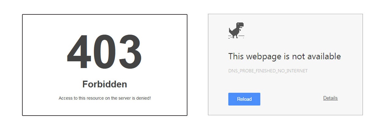 Error message from your domain name url error message from your domain name url