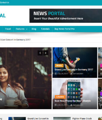 News Portal Magazine WordPress Theme